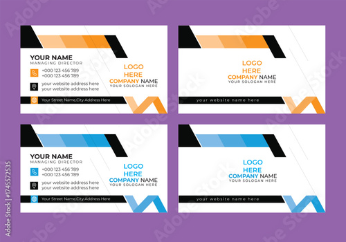 new business card design template