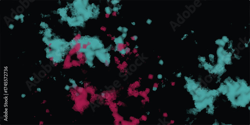Abstract Watercolor red grunge background painting. Abstract black and red fantasy watercolor background. Black red abstract background with copy space for design. Overlays fog isolated on black.