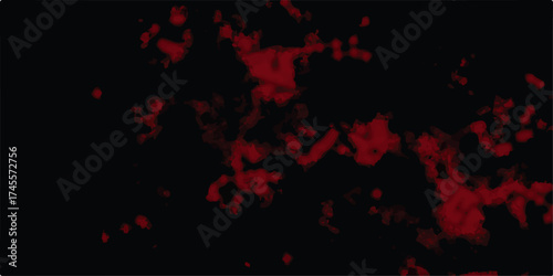 Abstract Watercolor red grunge background painting. Abstract black and red fantasy watercolor background. Black red abstract background with copy space for design. Overlays fog isolated on black.
