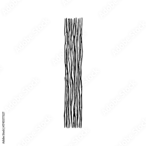 Black and white tree bark texture vector illustration for nature design and organic surface graphic element