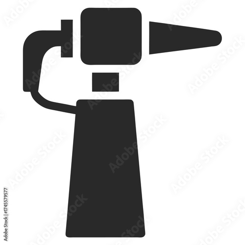 Otoscope icon on white background.