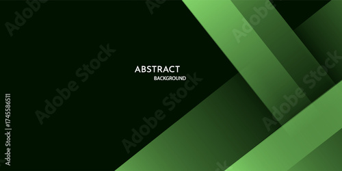 Green and black color background abstract art vector