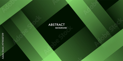 Green and black color background abstract art vector