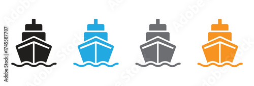 Bring the nautical spirit to life with these ship icons, ideal for adding a maritime touch to any design, and creating a sense of adventure on the high seas.