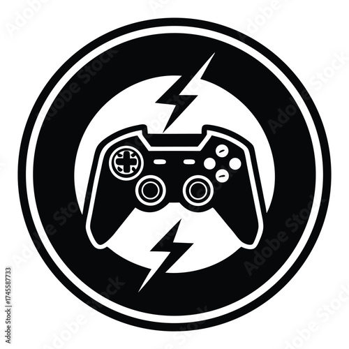game controller icon vector  logo