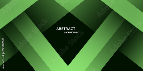 Green and black color background abstract art vector