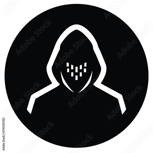 black and white skull vector logo