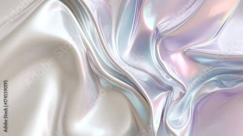 A piece of fabric with a purple and blue swirl