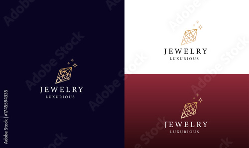 luxury jewelry brand logo design vector illustration, luxury, gold, brand, brand logo design, royal classic logo design, abstract beauty rose logo design, jewelry elegant gold logo design retro,