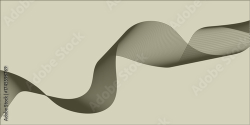 Blue abstract vector background design with ocean wave and whale silhouette illustration