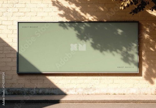 Outdoor Wall Billboard Mockup