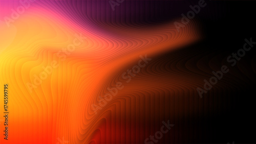Billede på lærred Warm gradient abstract warm colors orange