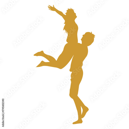 Icon holding a romantic partner gold_4