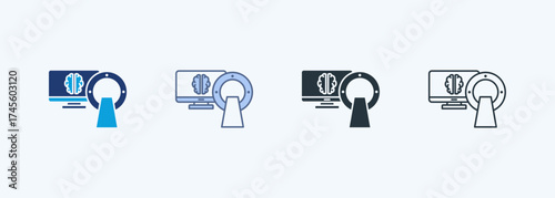 Medical Imaging Multiple Style Icon Collection 