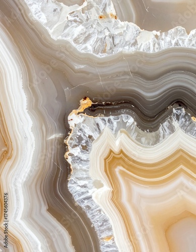 Abstract marble stone texture with natural smooth patterns and organic geometric background
