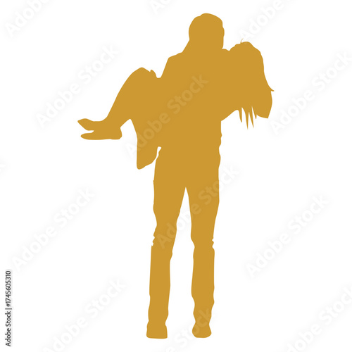 Icon holding a romantic partner gold_5