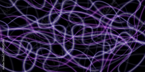 Black water caustic light pattern - white ripples reflecting on dark surface with abstract flowing waves. Liquid optical effect with smooth curves for backgrounds, wallpapers and modern graphic design