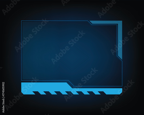Holographic game UI design on screen