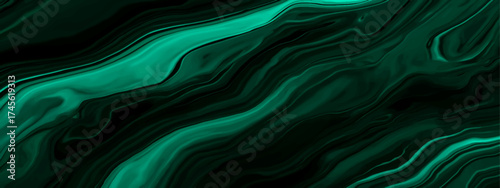 Dark Malachite Green Marble Texture Background, Abstract Swirl Stone Pattern, Luxury Mineral Wallpaper, Fluid Art Design, Green Marble Texture with Smooth Flowing Lines, Natural Stone Pattern