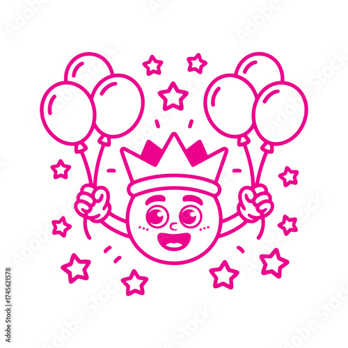 Birthday Balloons Cartoon