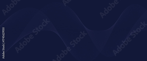 Premium background design with diagonal dark blue line pattern. Vector horizontal template for digital lux business banner, contemporary formal invitation, luxury voucher, prestigious gift certificate