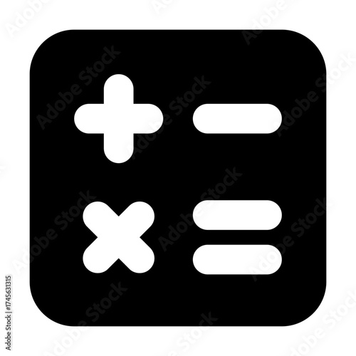 Mathematics Filled Icon