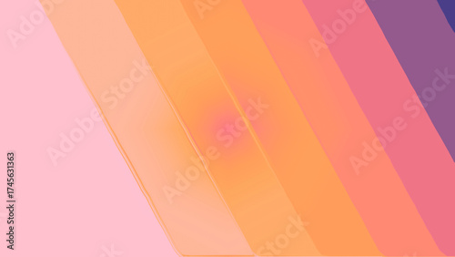 Diagonal Gradient Bar Pattern in Pink, Orange, and Purple