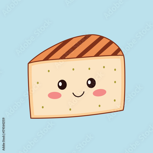 Happy Kawaii Grilled Cheese Cake