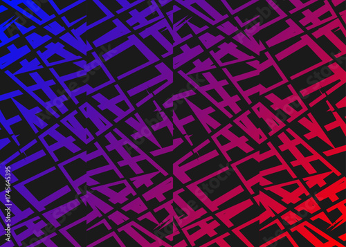 Abstract background with seamless irregular stripe pattern