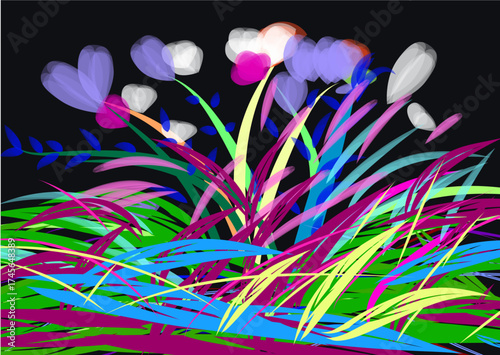flowers of a flower grass fild 