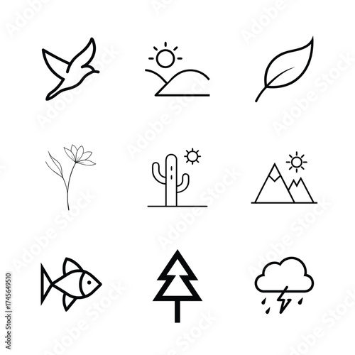 Nature Icon Vector Design Ideas Adobe Stock