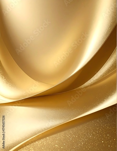 Golden fabric folds