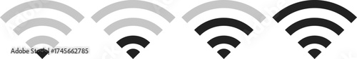 Wifi icon set. Wireless network symbol collection. Wi-fi and internet signal. internet connection sign