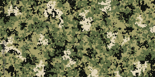 A seamless vector pattern of the US Navy NWU Type III (AOR2) digital military camouflage