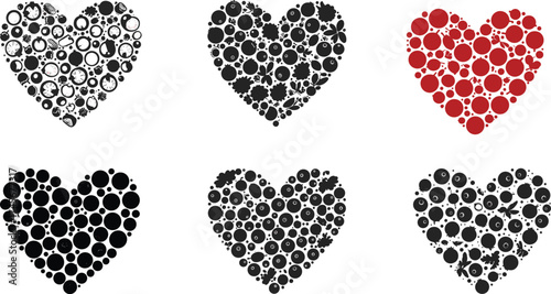 Heart gear illustration, mechanical love concept, abstract clockwork design, romantic vector artwork, steampunk style symbol, industrial romance graphic, creative emotional machinery