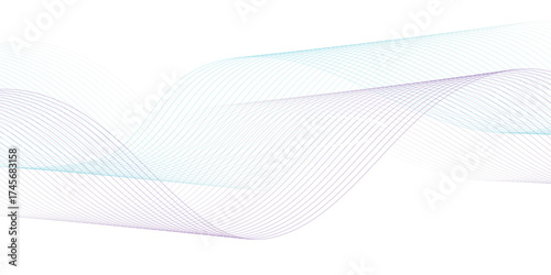 Abstract blue wave vector design with light lines and a clean curve pattern for a digital business wallpaper backdrop