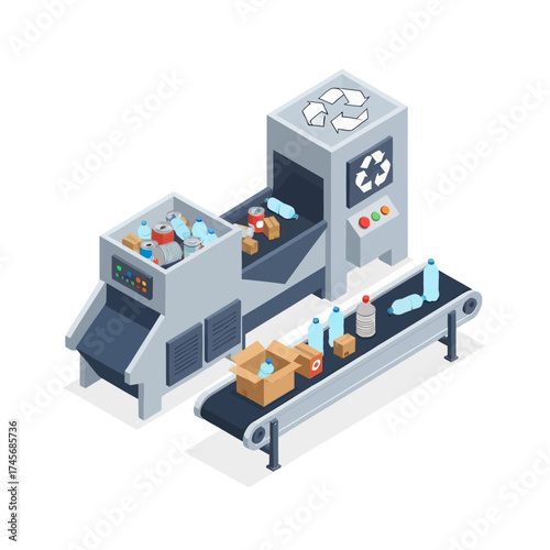 Eco-conscious individuals participate in a recycling initiative at a community waste sorting center, promoting environmental sustainability and responsible waste management