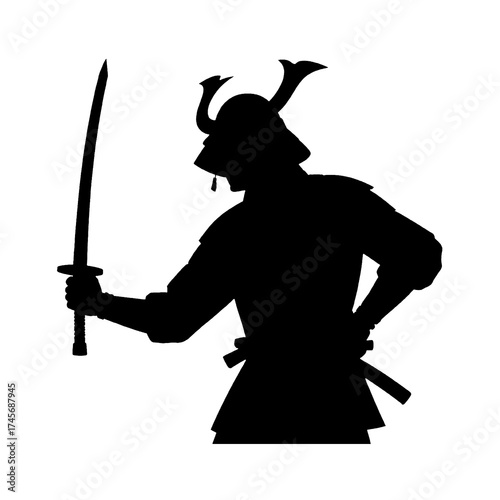 silhouette of a samurai