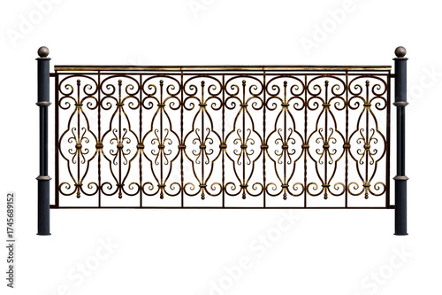 Antique openwork fence.  C.