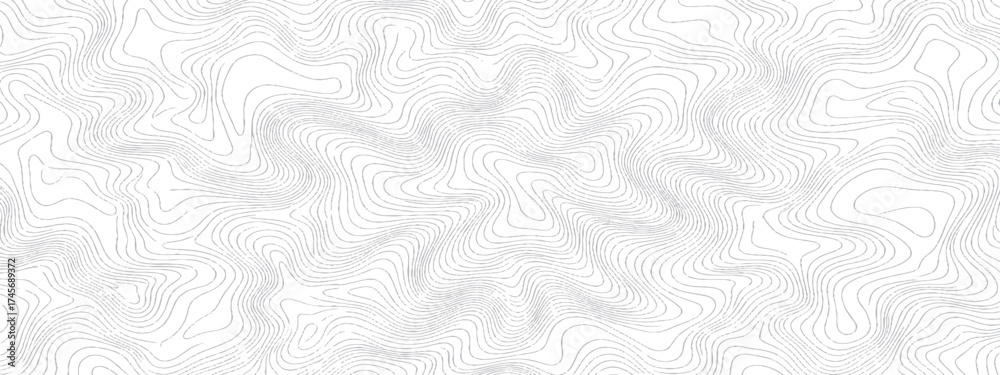 Fototapeta premium Abstract topographic map background seamless contour lines pattern great for presentations and creative projects