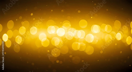 Elegant golden abstract background with glowing blurred light texture