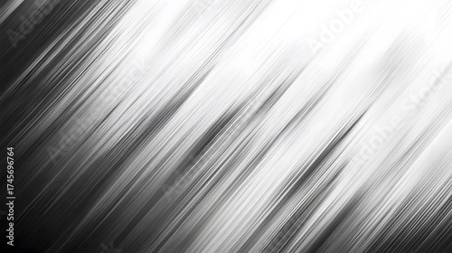 Diagonal motion blur creates an abstract grayscale background.