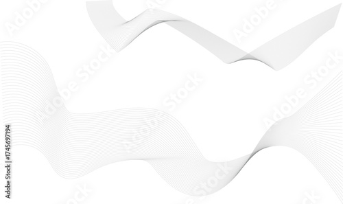 Abstract Serpentine Lines: Fluid and elegant, a collection of ethereal, wave-like lines gracefully dance against the plain surface, creating a minimalist and captivating visual experience. 