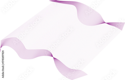 Abstract Wave Graphic: An elegant, flowing design with a modern aesthetic, showcasing a soft wave pattern, perfect for adding a touch of sophistication.