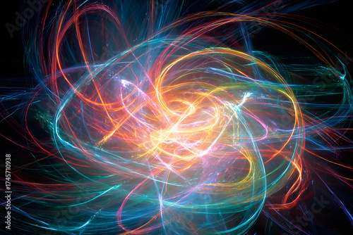 liquid rainbow sugar streams swirling into an abstract candy vortex with vibrant colorful motion