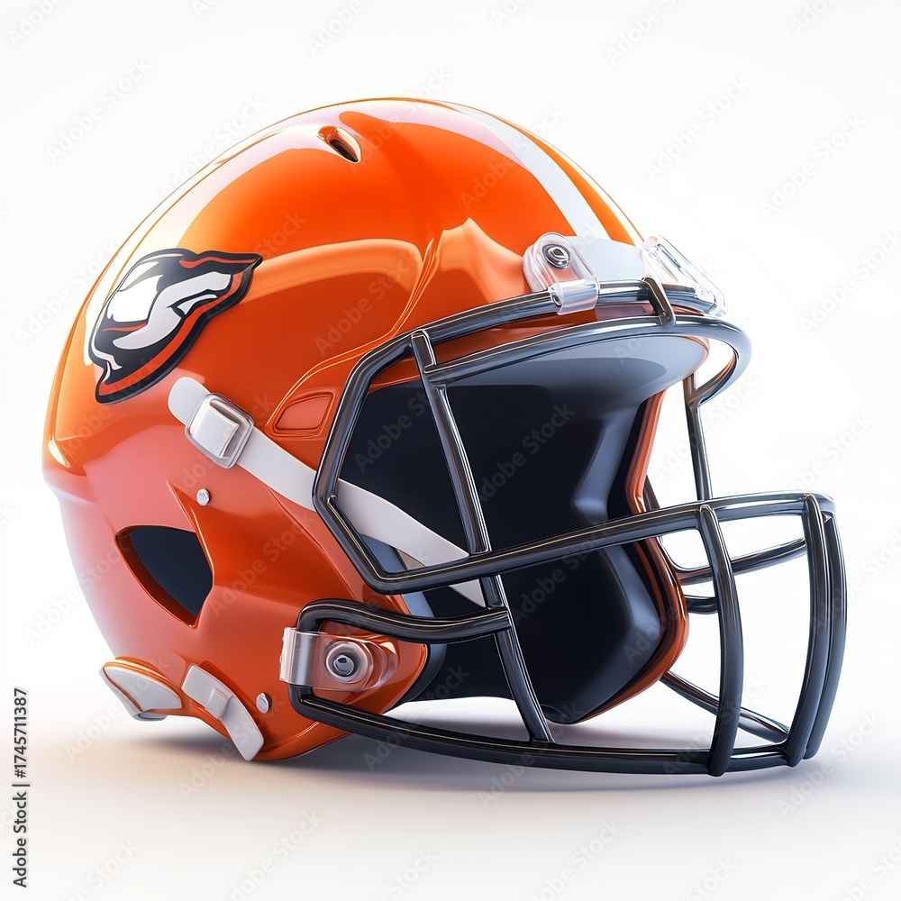 Fototapeta premium football helmet isolated on white