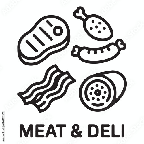 Assortment of delicious raw meats and deli items, perfect for culinary inspiration