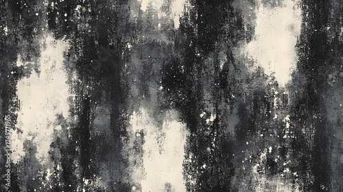 Dark abstract textured background with light speckles and vertical brush strokes.