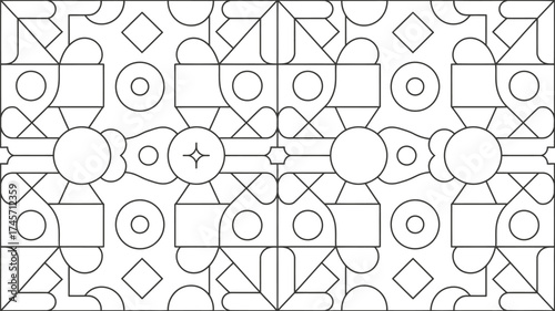 This geometric pattern vector illustration design features a seamless texture of interconnected map shapes, flags, and line elements for business and technology concept web decoration