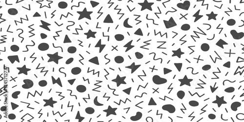 Seamless floral pattern vector illustration set with butterflies